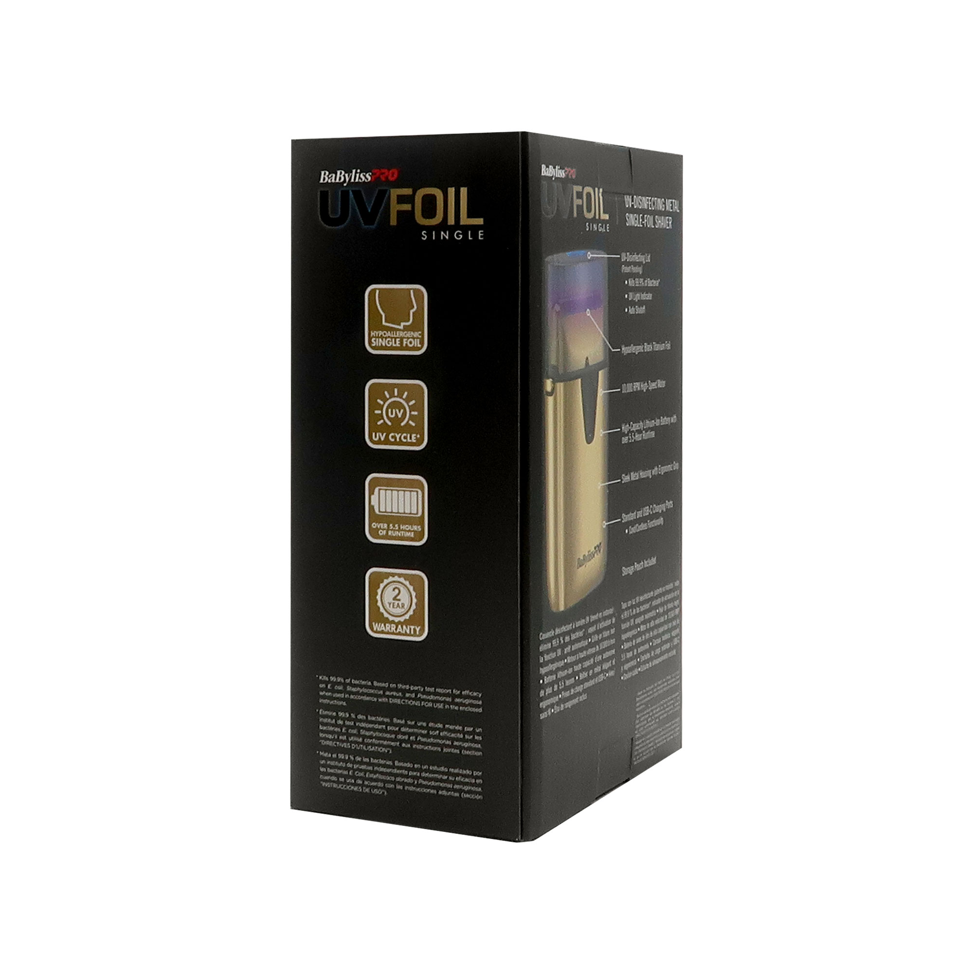 Foto 5 pulgar | Afeitadora Y Recortadora De Lámina Única Con Desinfección Uv Babyliss - Venta Internacional.