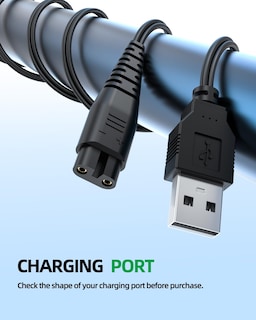 Foto 3 | Cable De Carga Para Cortapelos Inalámbricos Hatteker, Recortadora De Barba - Venta Internacional.
