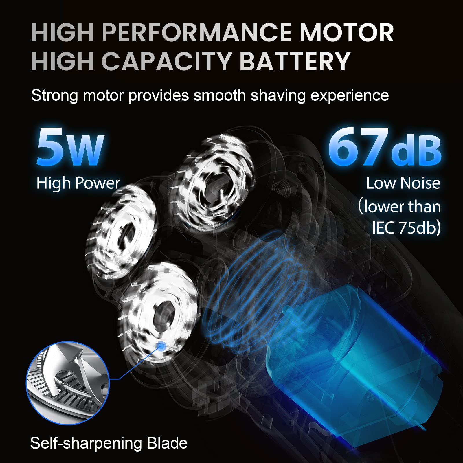 Foto 8 pulgar | Afeitadora Eléctrica Sejoy 3d Rotary Shaver Para Hombre, Color Negro - Venta Internacional.