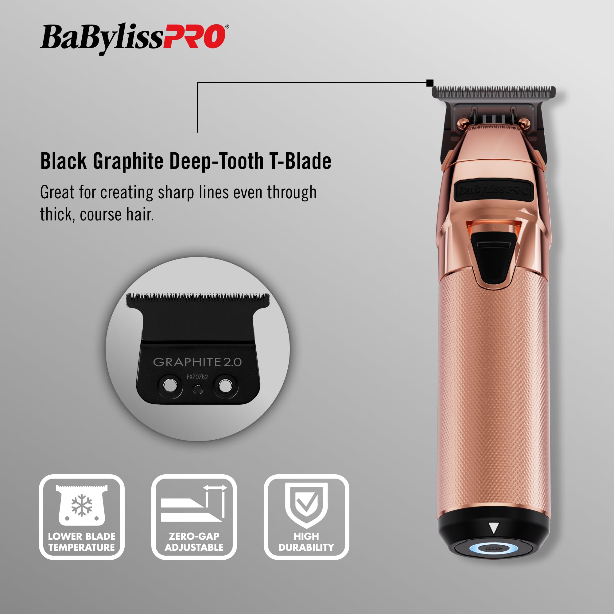 Foto 4 pulgar | Recortadora Clipper + Babylisspro  Fxone Limitedfx Oro Rosa - Venta Internacional.