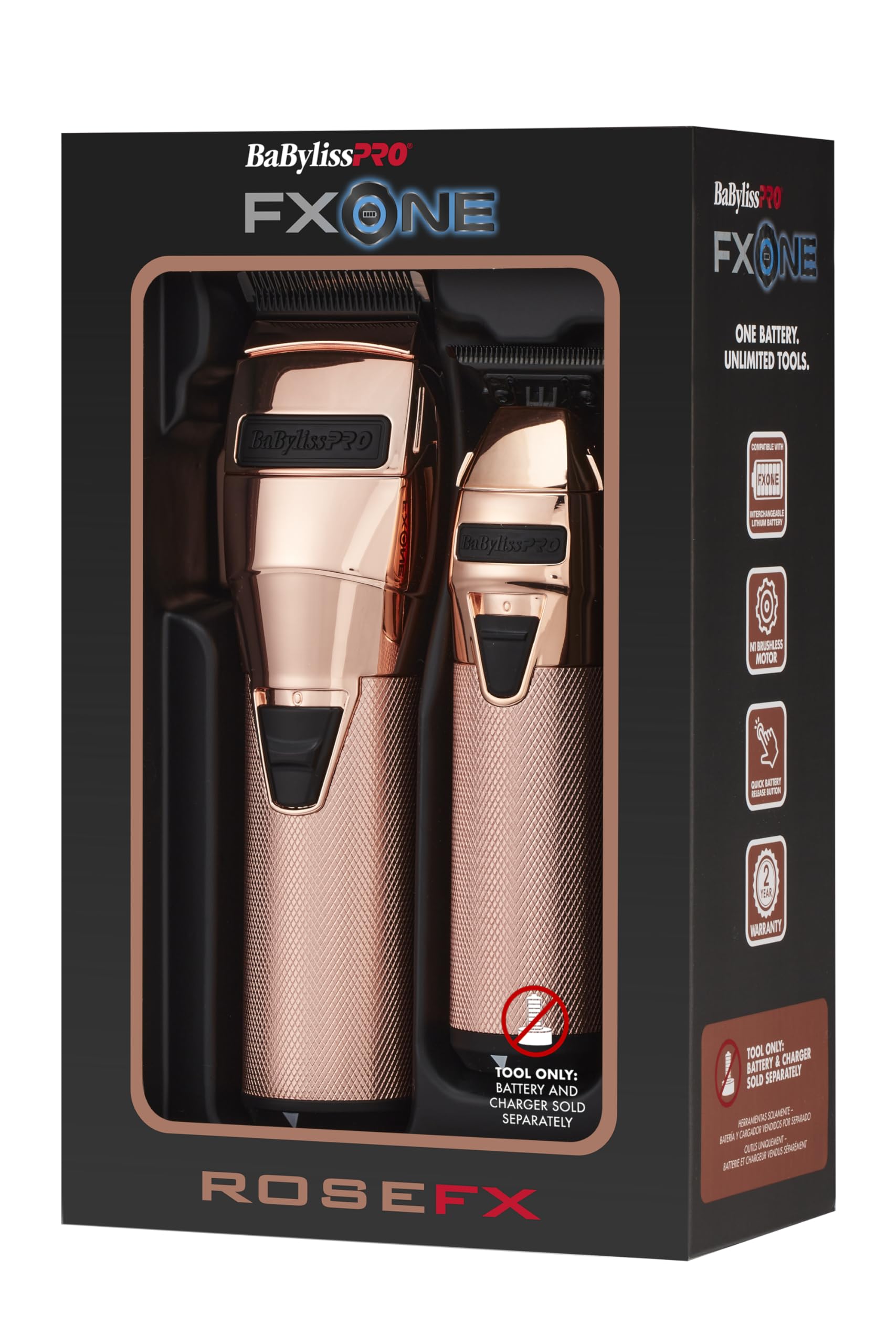 Foto 5 pulgar | Recortadora Clipper + Babylisspro  Fxone Limitedfx Oro Rosa - Venta Internacional.