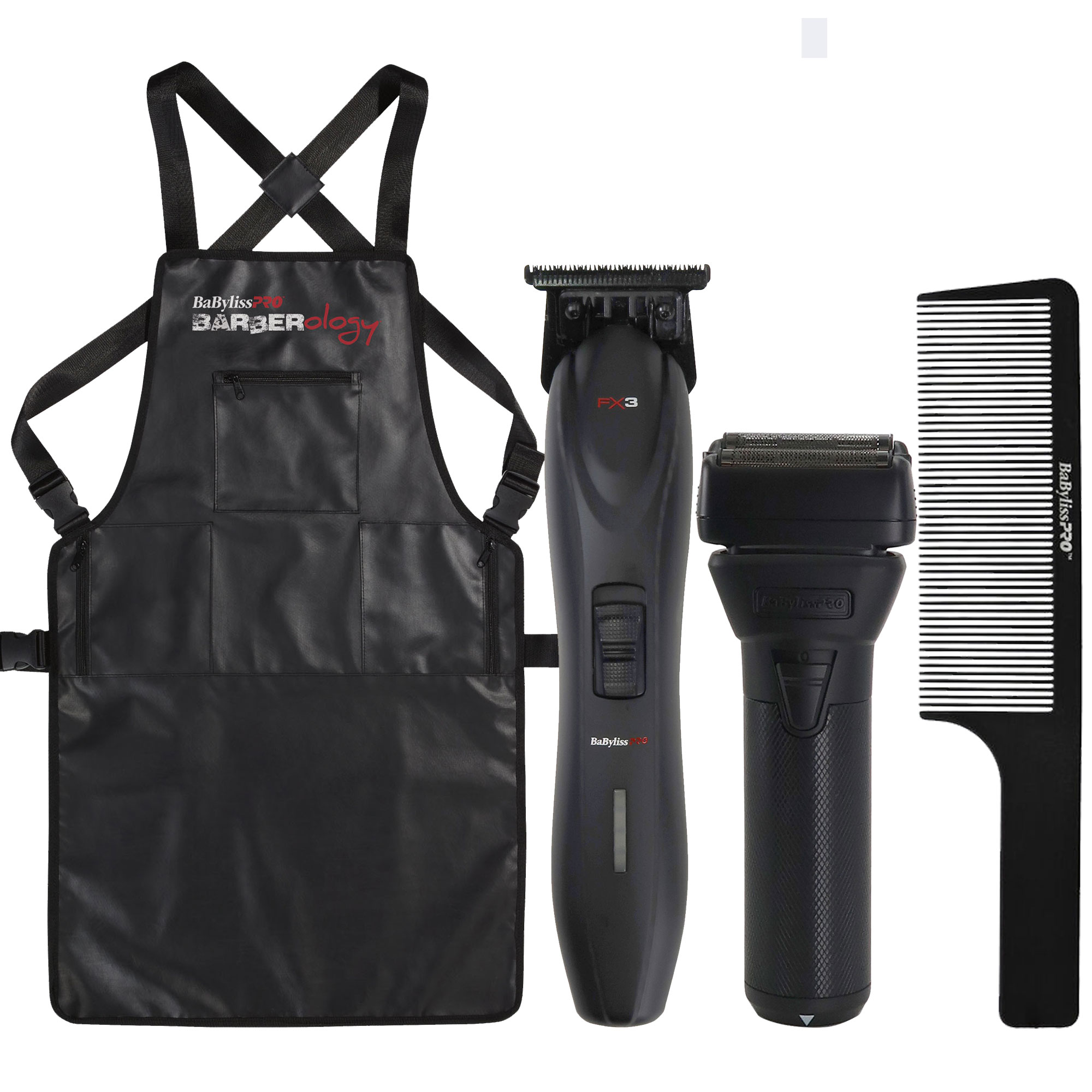 Afeitadora Y Recortadora Babyliss Pro Fxone Blackfx Con Delantal Y Peine - Venta Internacional.