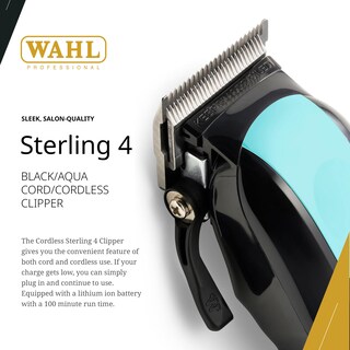 Foto 2 | Cortadora Wahl Professional Le Black Aqua Inalámbrica Sterling 4 - Venta Internacional