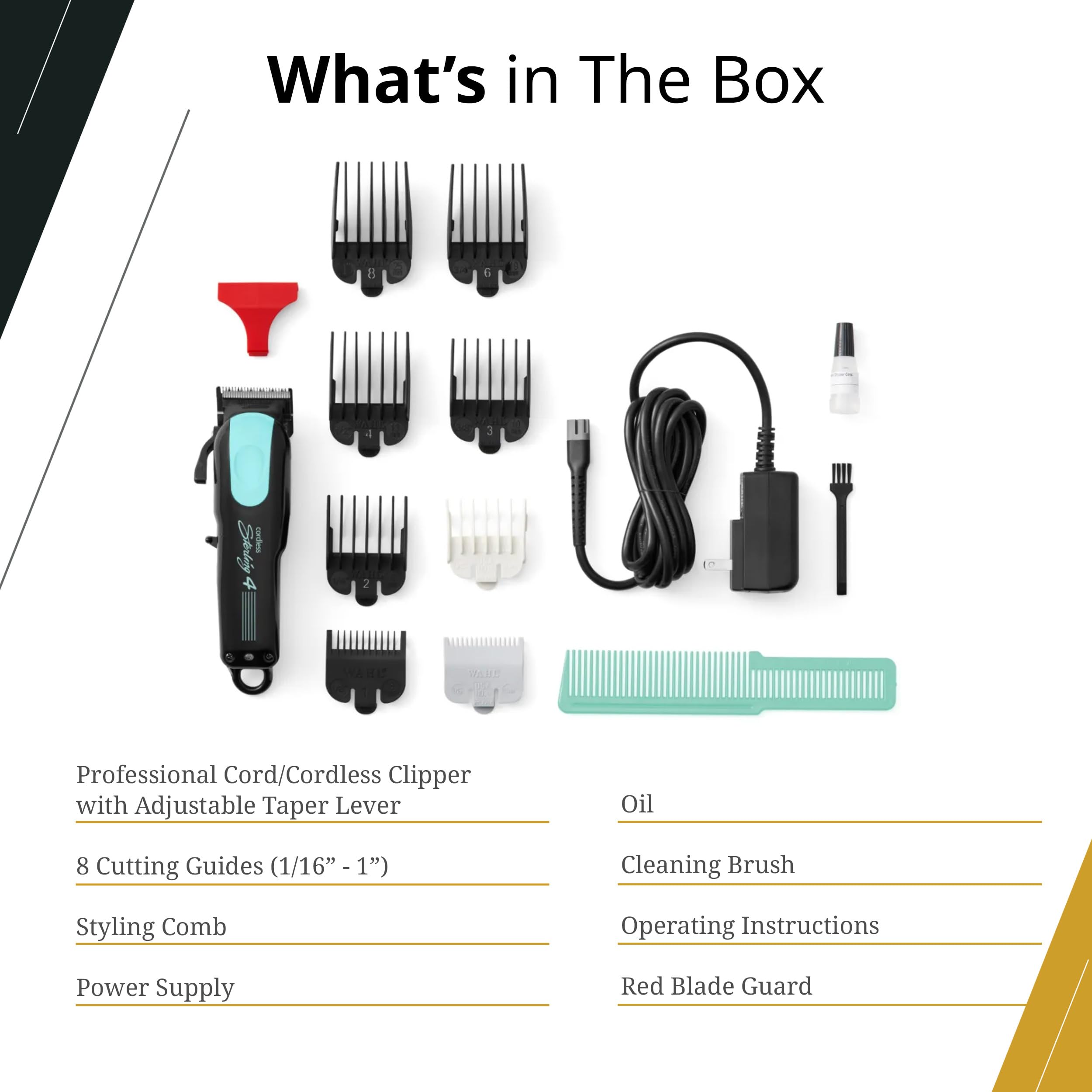 Foto 5 | Cortadora Wahl Professional Le Black Aqua Inalámbrica Sterling 4 - Venta Internacional
