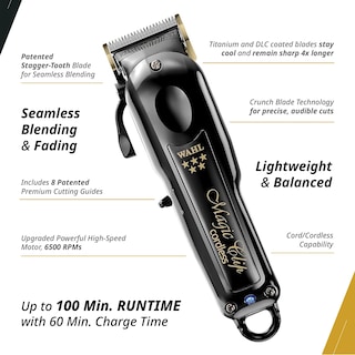 Foto 2 | Cortadora Wahl Professional 5 Star Magic Clip con Cable e Inalámbrica - Venta Internacional
