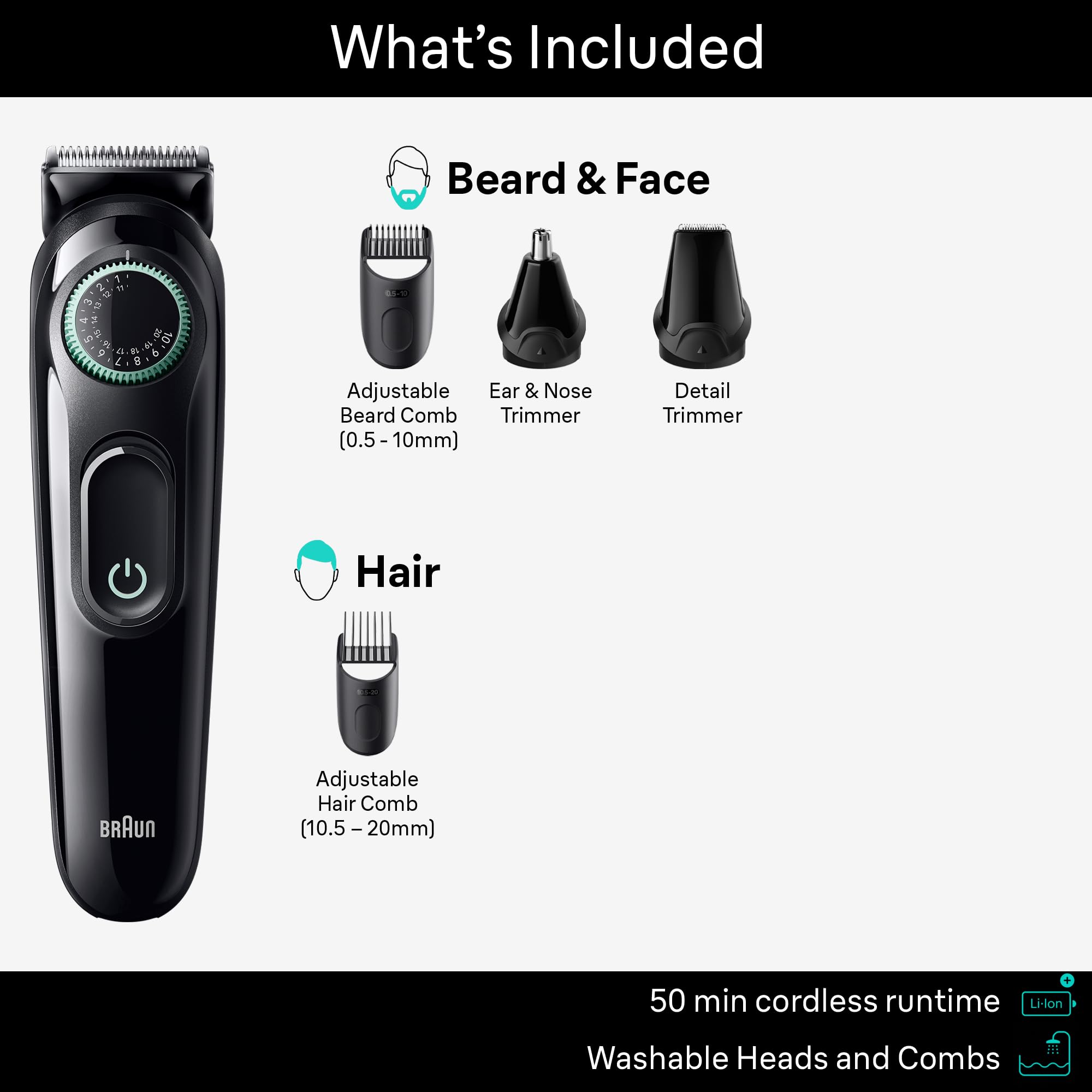 Foto 3 pulgar | Kit Trimmer Braun All-in-one Style Series 3 3450 Para Hombre - Venta Internacional.
