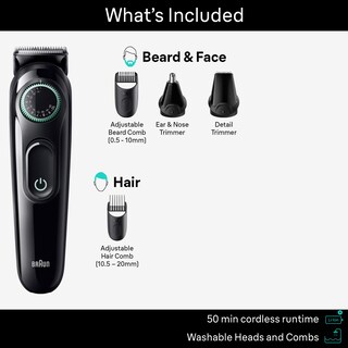 Foto 2 | Kit Trimmer Braun All-in-one Style Series 3 3450 Para Hombre - Venta Internacional.