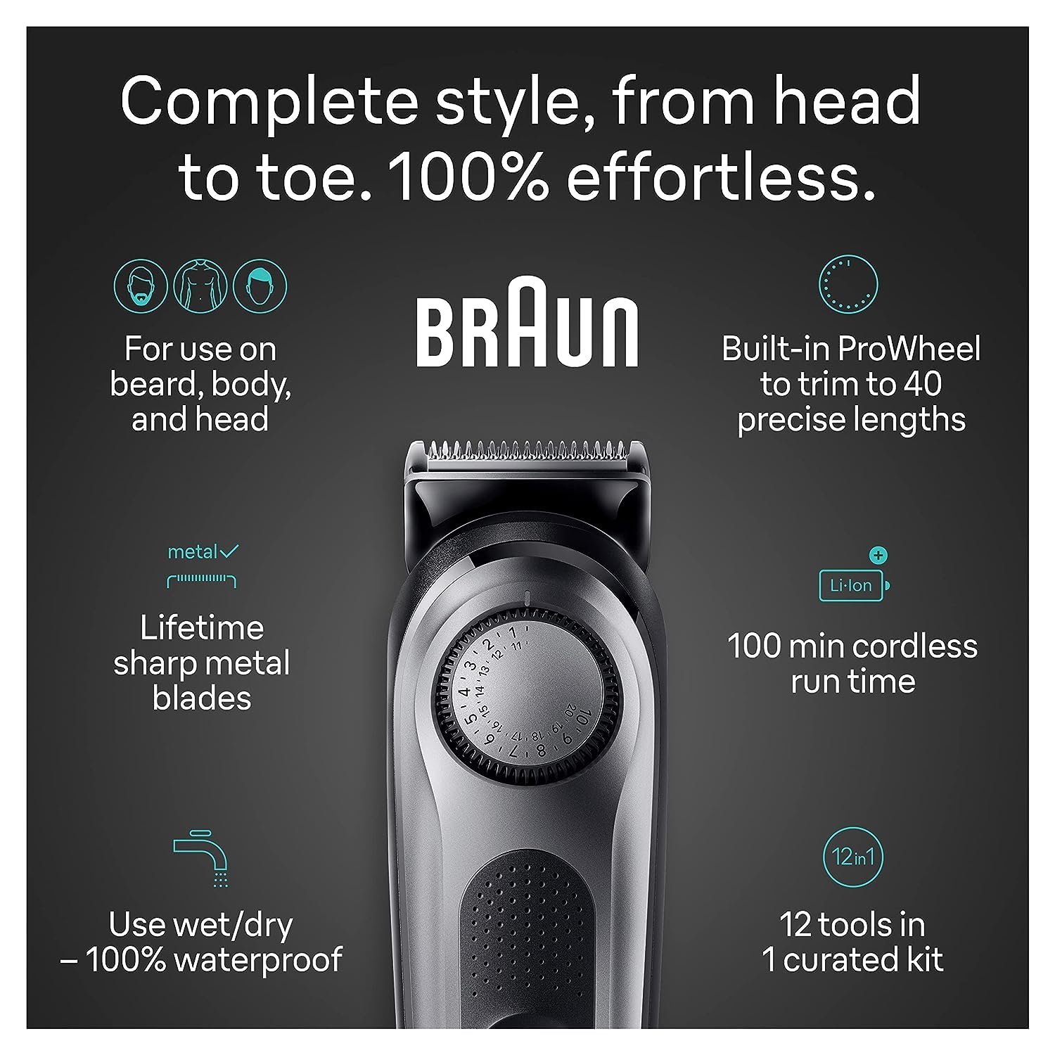 Foto 3 pulgar | Kit Trimmer Braun All-in-one Style Series 7 7440 Para Hombre - Venta Internacional.