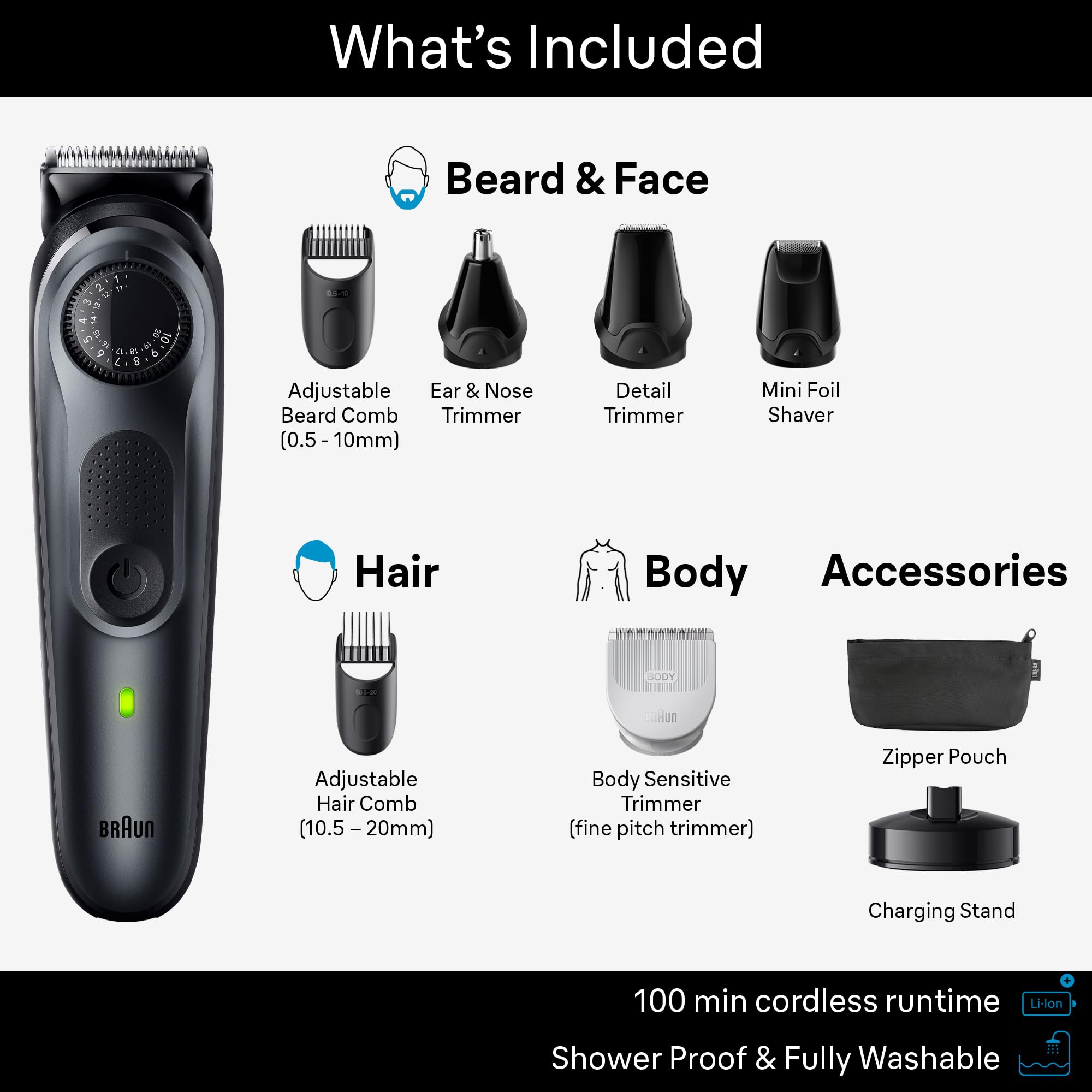 Foto 3 pulgar | Kit Trimmer Braun All-in-one Style Series 5 5490 Para Hombre - Venta Internacional.