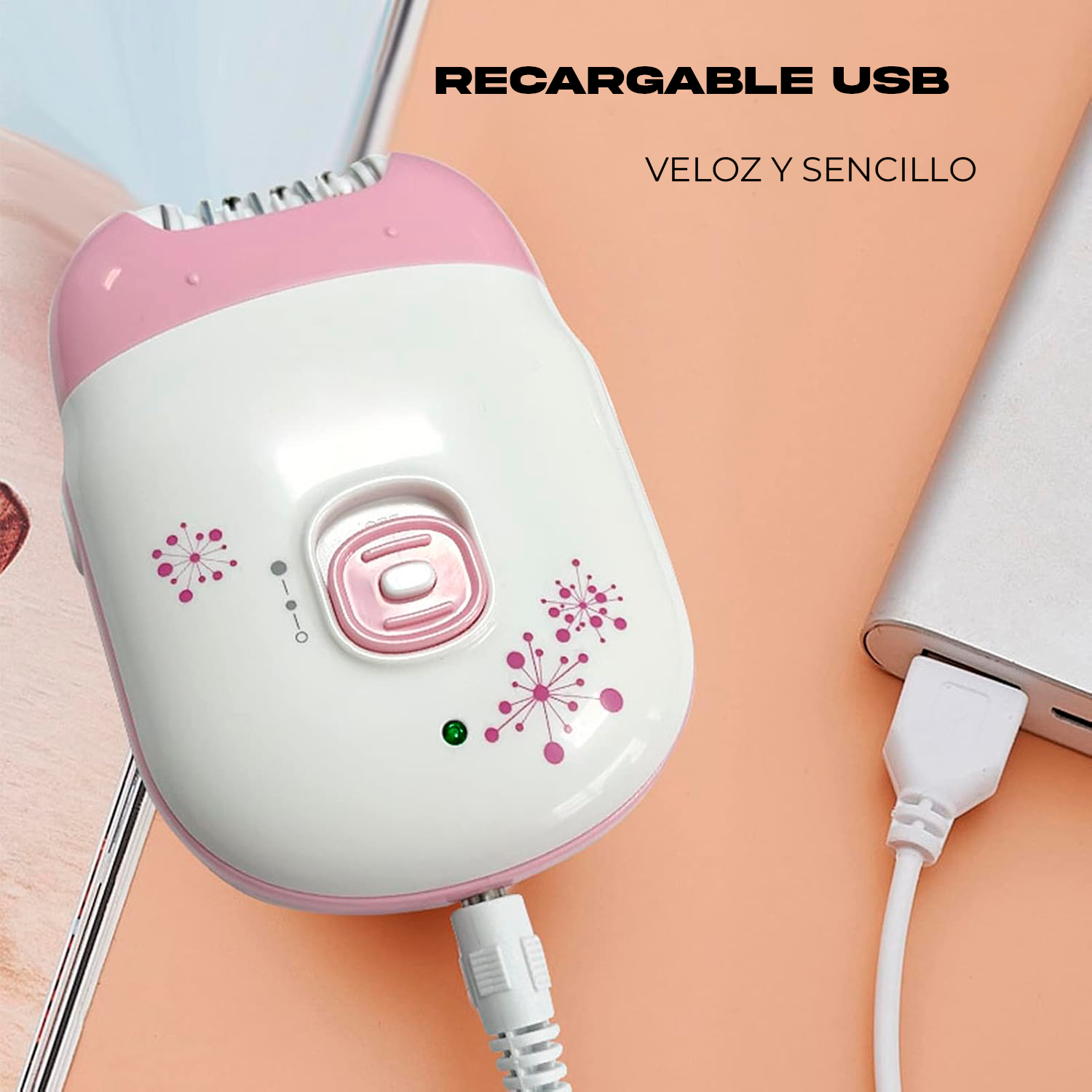 Foto 3 | Depiladora Eléctrica Para Mujer, Inalámbrica De Vello Para Todo El Cuerpo, Depilación Indolora, Para Piernas