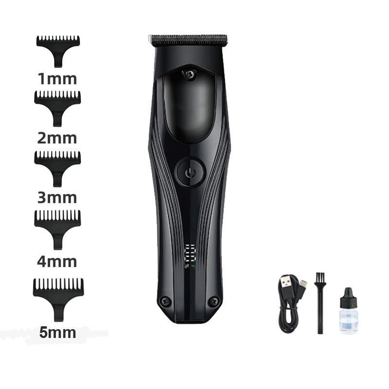 Máquina Rasuradora Profesional 5 En 1 Para Corte De Cabello, Barba Y Bigote Eléctrica Con Diseño Ergonómico Y Cable U
