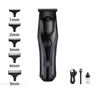 Foto 1 | Máquina Rasuradora Profesional 5 En 1 Para Corte De Cabello, Barba Y Bigote Eléctrica Con Diseño Ergonómico Y Cable U