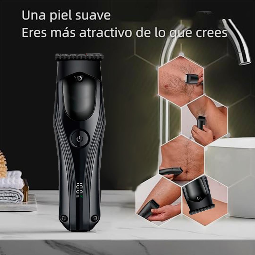 Foto 6 pulgar | Máquina Rasuradora Profesional 5 En 1 Para Corte De Cabello, Barba Y Bigote Eléctrica Con Diseño Ergonómico Y Cable U