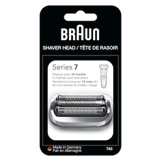 Foto 1 | Afeitadora Eléctrica Braun Series 7 74s Con Cabezal De Repuesto, Color Plateado - Venta Internacional.