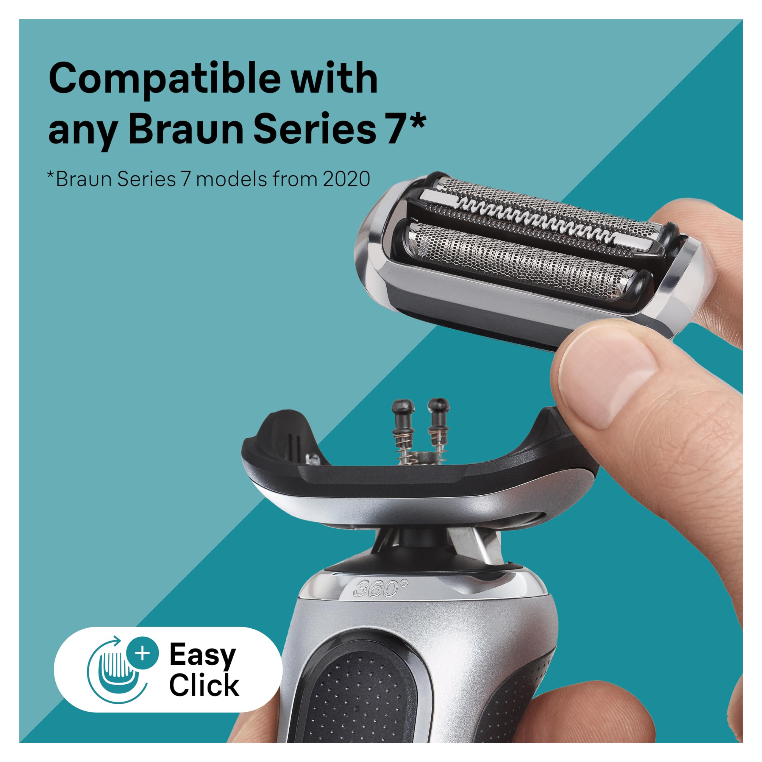 Foto 6 | Afeitadora Eléctrica Braun Series 7 74s Con Cabezal De Repuesto, Color Plateado - Venta Internacional.