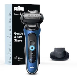 Foto 1 | Afeitadora Eléctrica Braun Series 6 6120s Para Hombre Húmedo Y Seco, Color Azul - Venta Internacional.