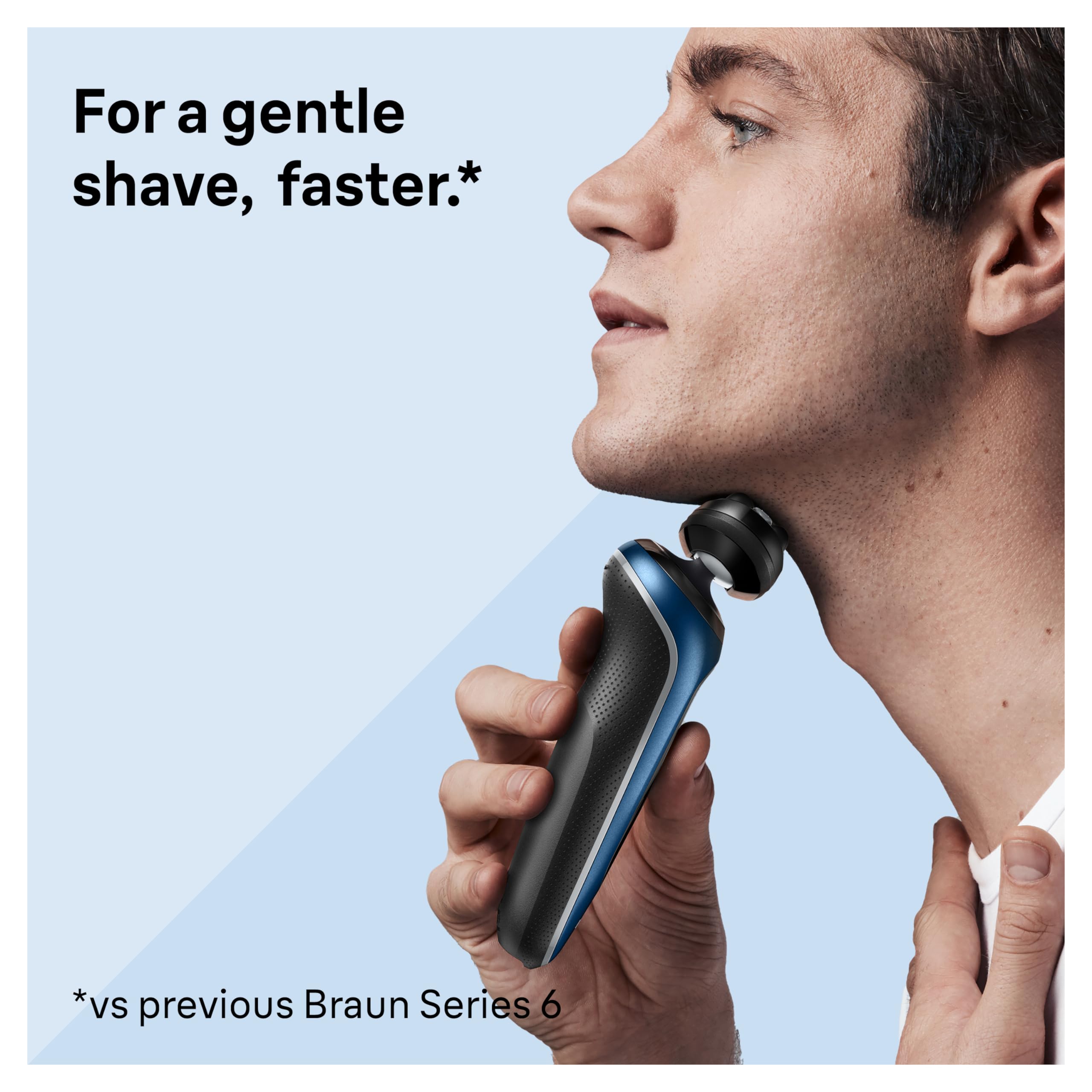Foto 3 pulgar | Afeitadora Eléctrica Braun Series 6 6120s Para Hombre Húmedo Y Seco, Color Azul - Venta Internacional.