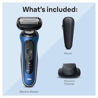 Foto 6 | Afeitadora Eléctrica Braun Series 6 6120s Para Hombre Húmedo Y Seco, Color Azul - Venta Internacional.