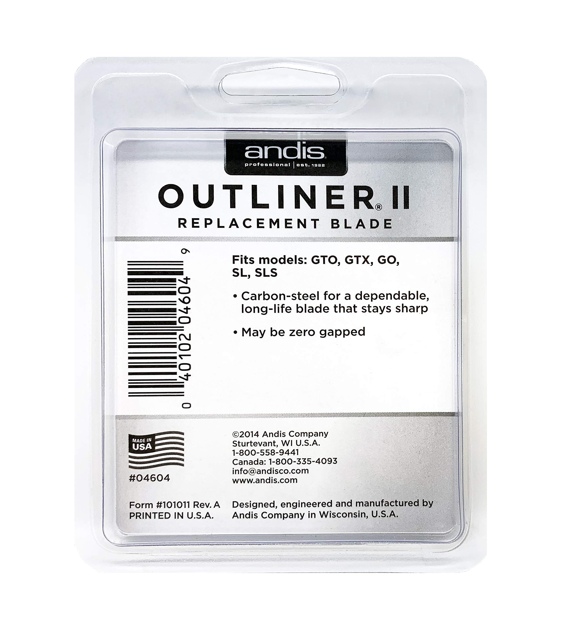 Foto 2 | Cuchilla De Repuesto Andis Outliner Ii 04604 Para Andis Clippers - Venta Internacional.