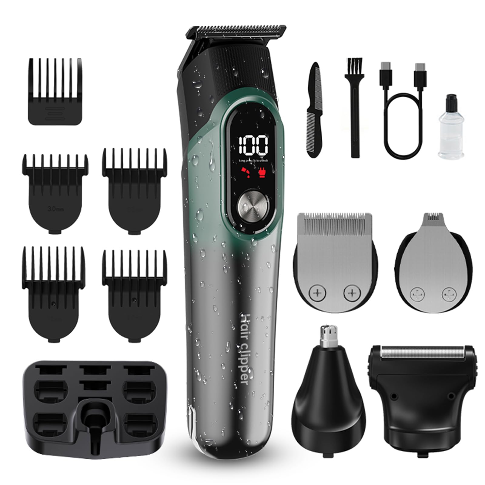 Foto 2 pulgar | Cortadora De Barba, Cortapelos, 5 En 1, Kit De Afeitado Para Hombres - Venta Internacional.
