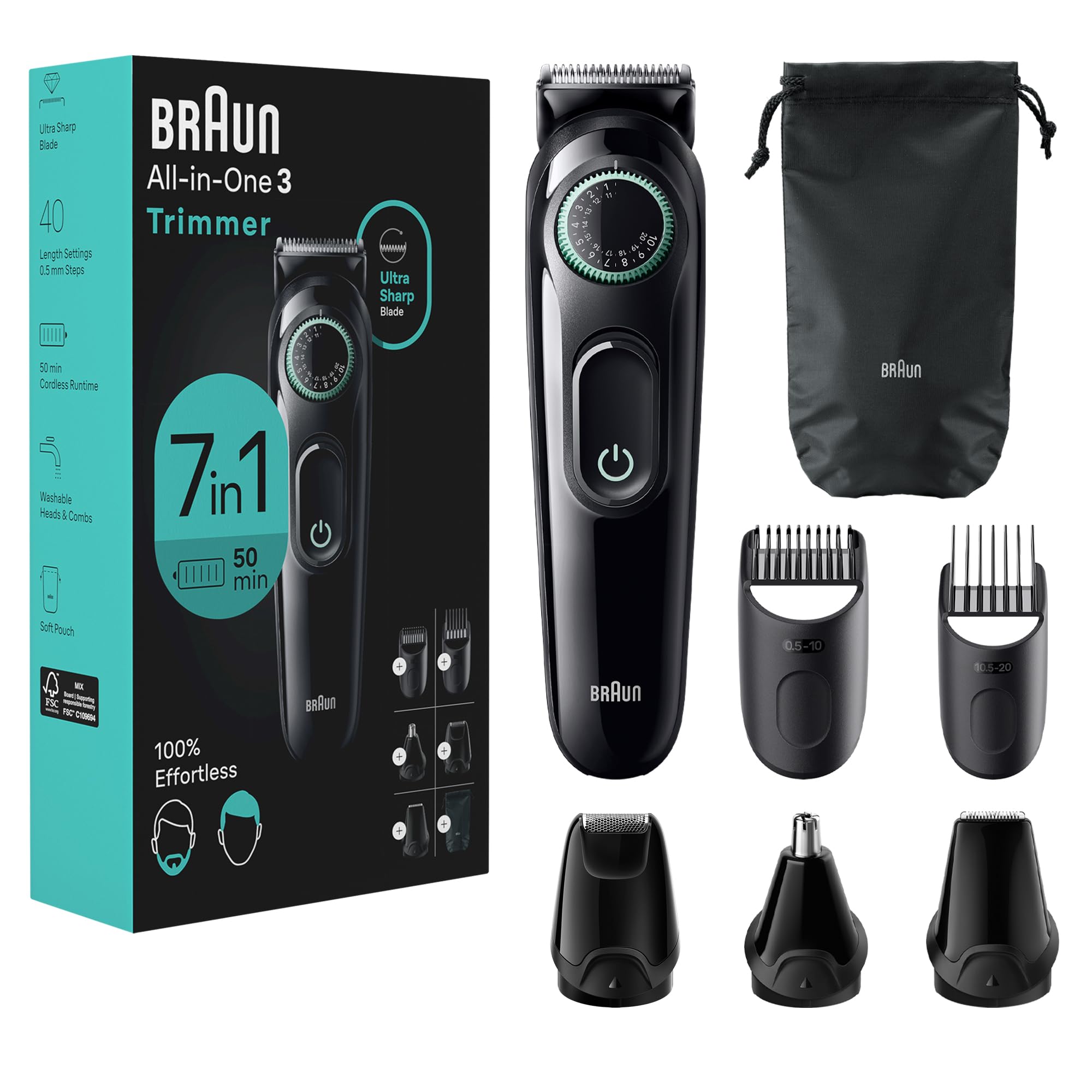 Kit Trimmer Braun All-in-one Style Series 3 3470 Para Hombre - Venta Internacional.