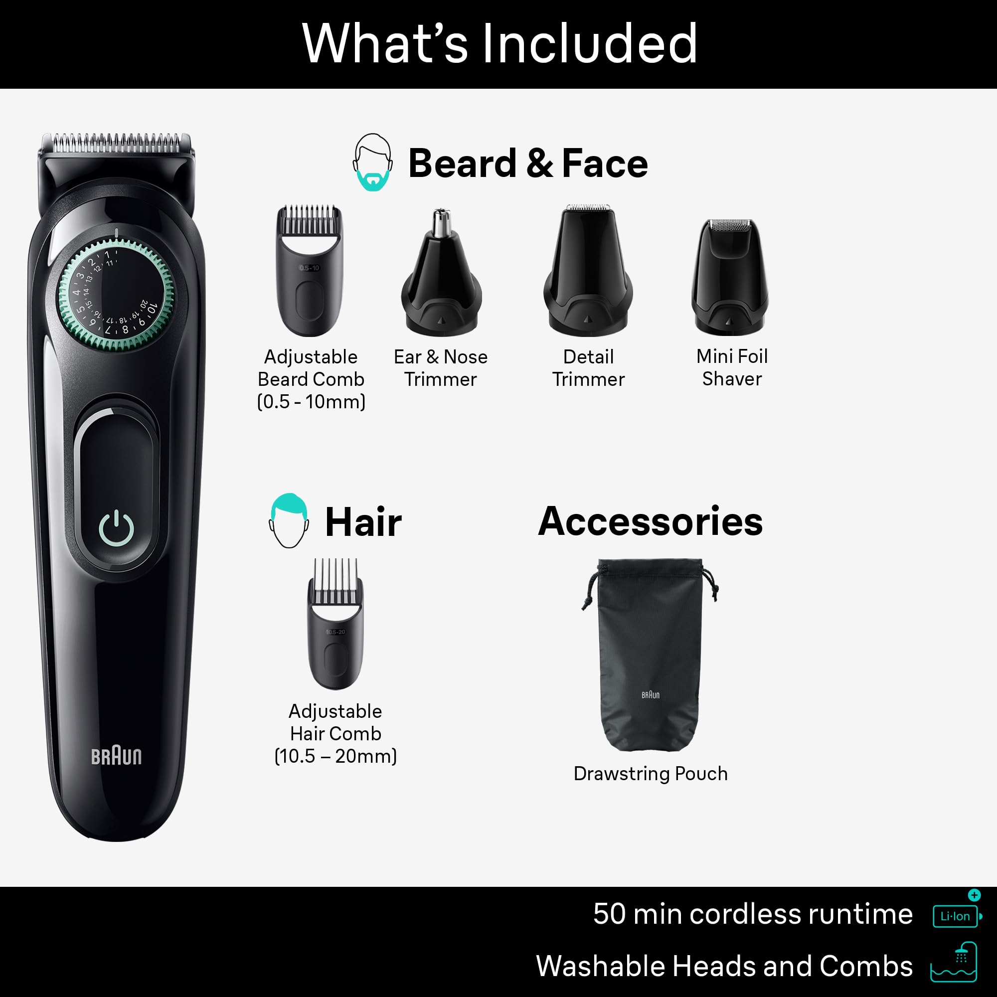 Foto 3 pulgar | Kit Trimmer Braun All-in-one Style Series 3 3470 Para Hombre - Venta Internacional.