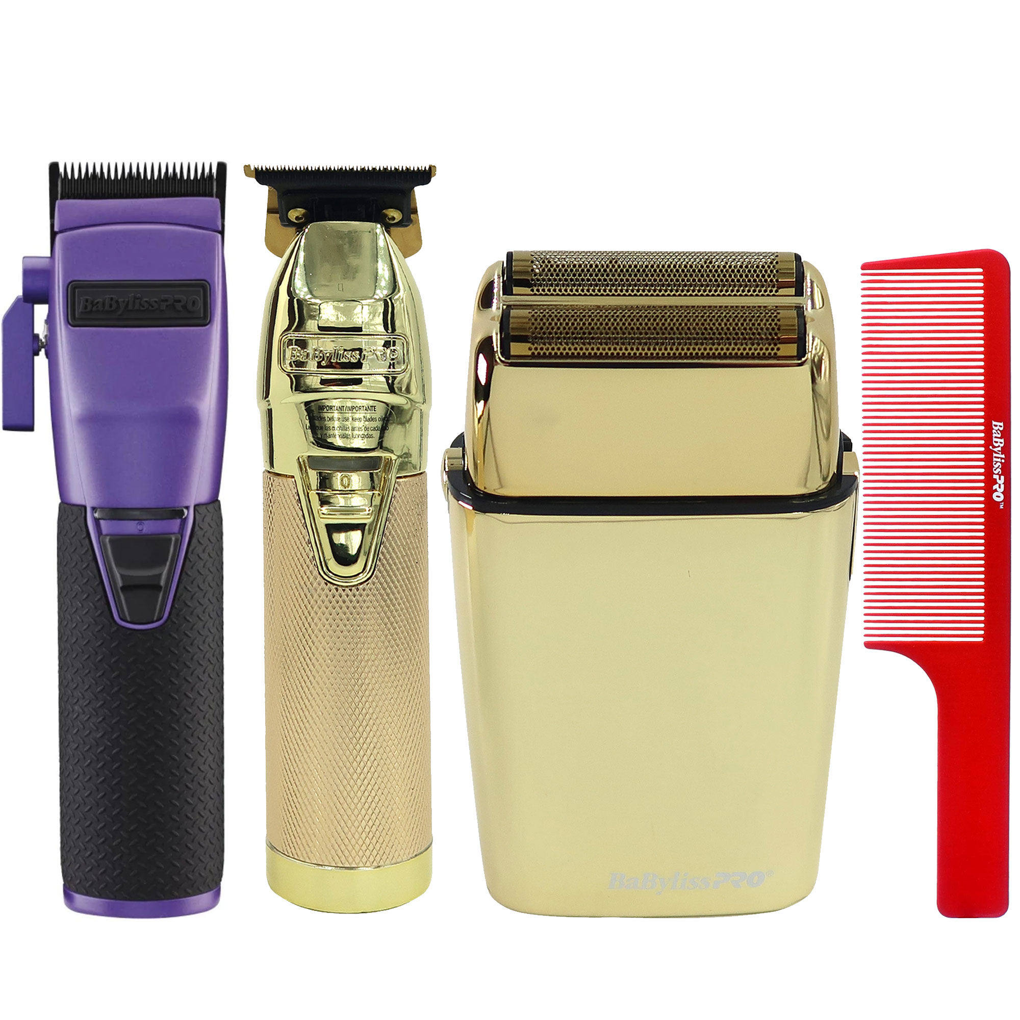 Clipper Babyliss Pro Boost+ Fx870pi Inalámbrico Con 8 Peines, Color Morado - Venta Internacional.