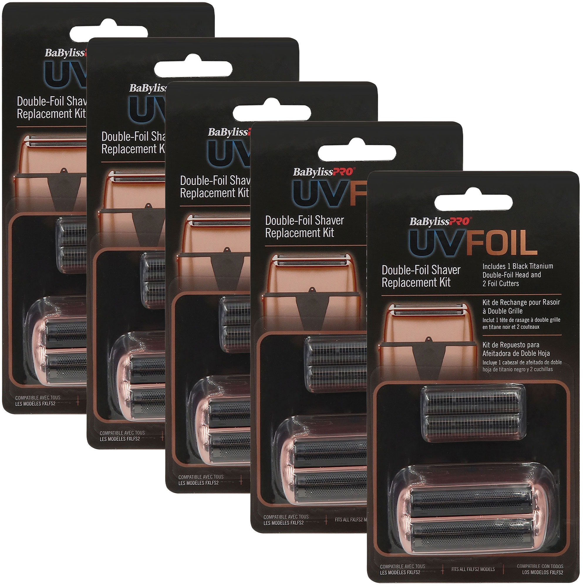 Kit De Repuesto Para Afeitadora Babyliss Pro Uvfoil Double-foil 5x - Venta Internacional.