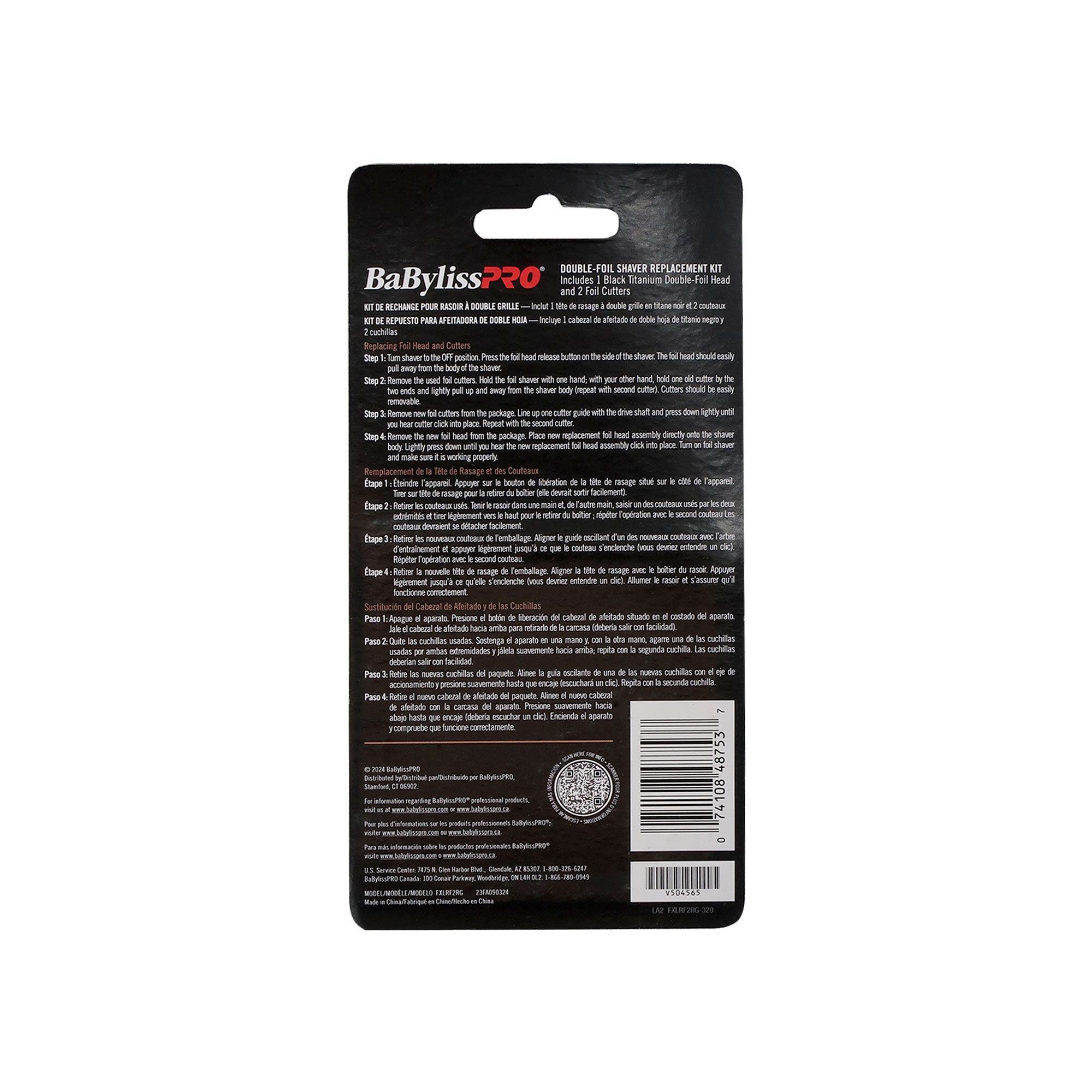 Foto 4 pulgar | Kit De Repuesto Para Afeitadora Babyliss Pro Uvfoil Double-foil 5x - Venta Internacional.