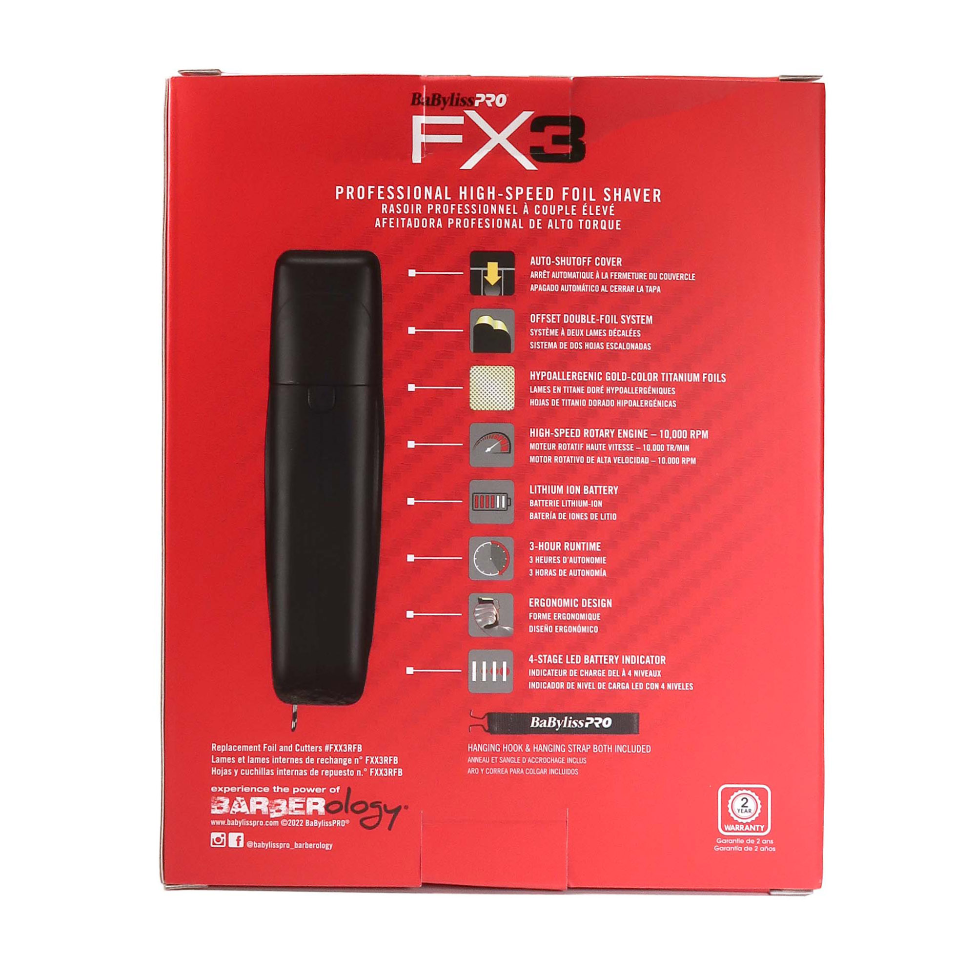 Foto 5 pulgar | Lámina De Alta Velocidad Shaver Babyliss Pro Fx3 Fxx3sb Con Delantal - Venta Internacional.