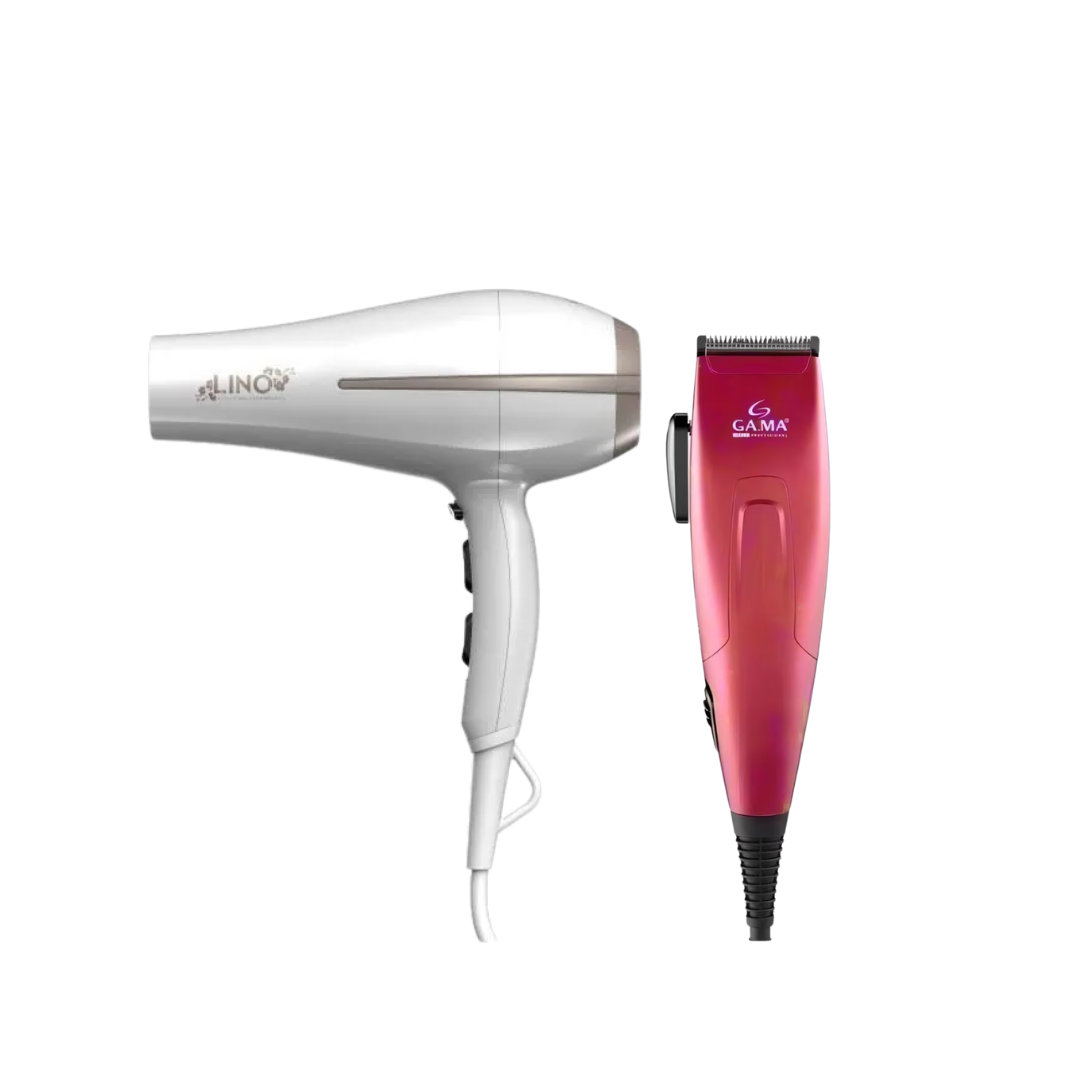 Combo Ga.ma Barber Style – Recortadora Y Secadora