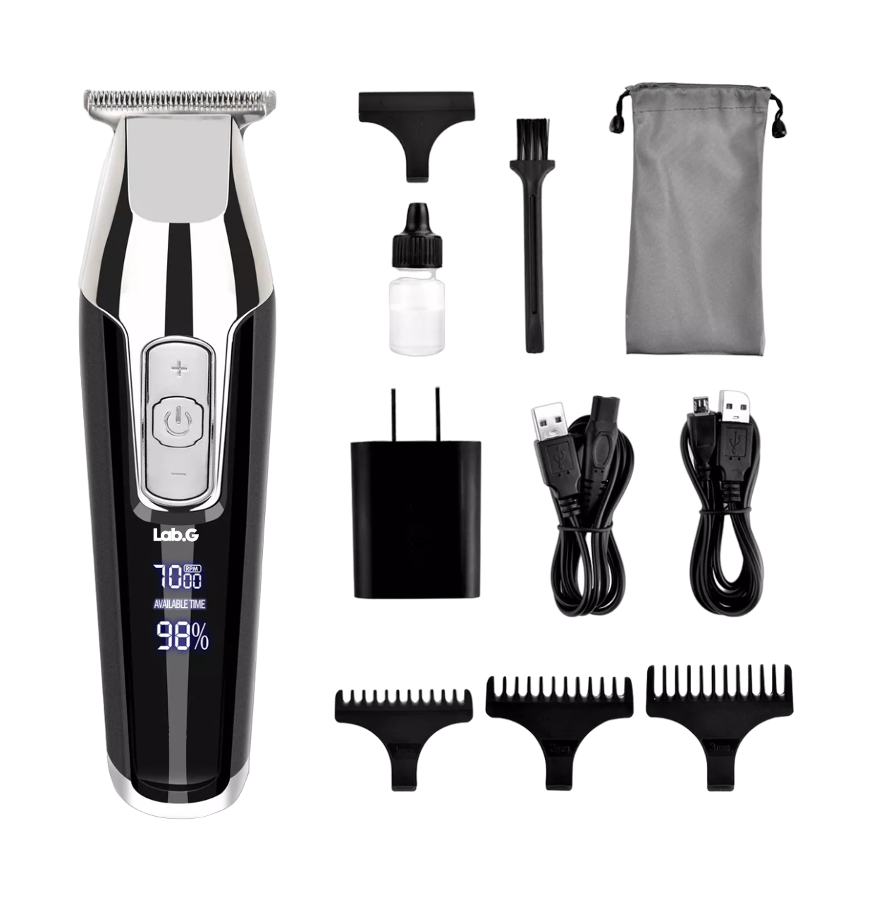 Cortadoras De Cabello Lab.g Perfiladora Máquinas De Cortar Cabello, Color Negro