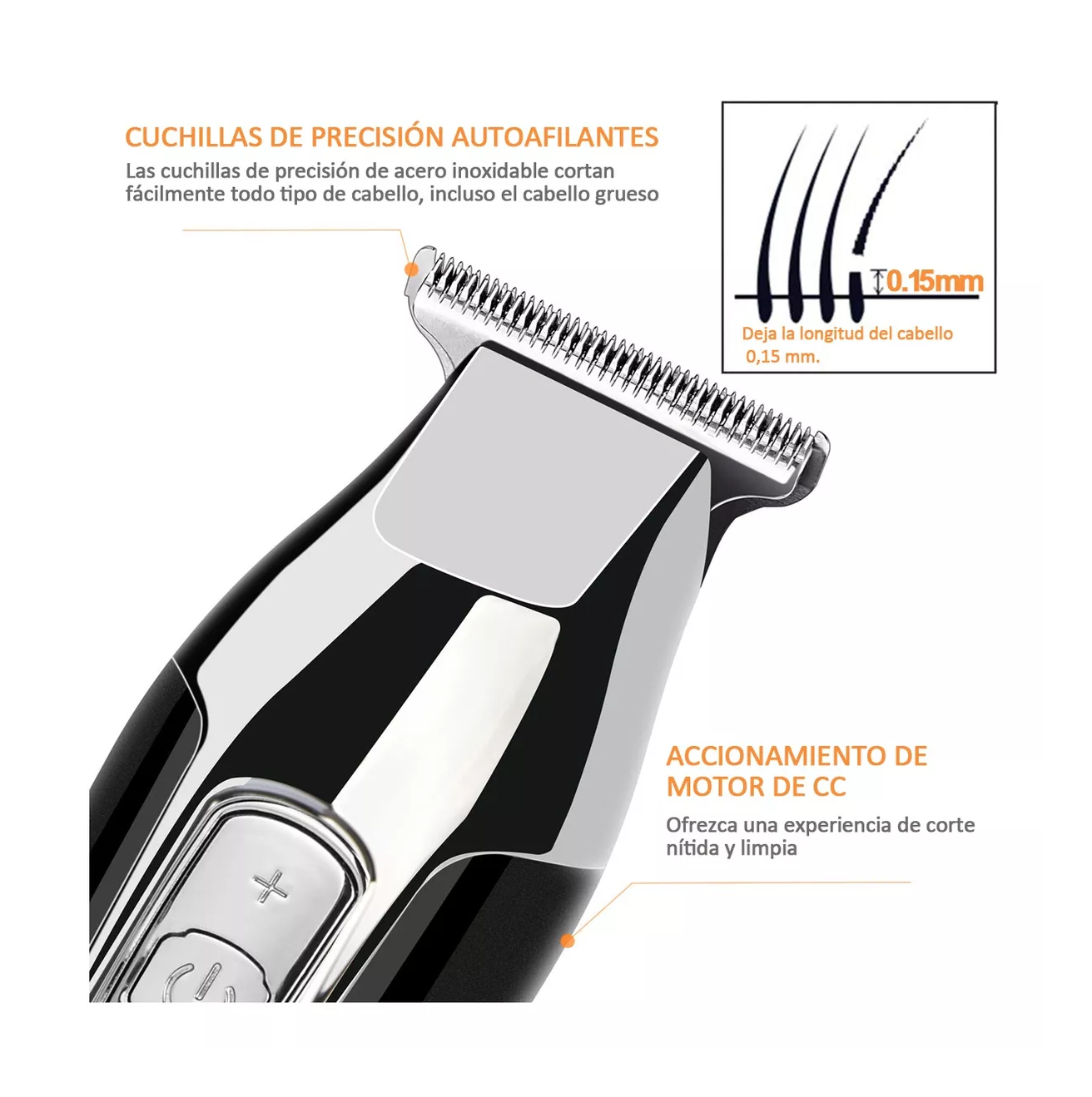 Foto 4 pulgar | Cortadoras De Cabello Lab.g Perfiladora Máquinas De Cortar Cabello, Color Negro