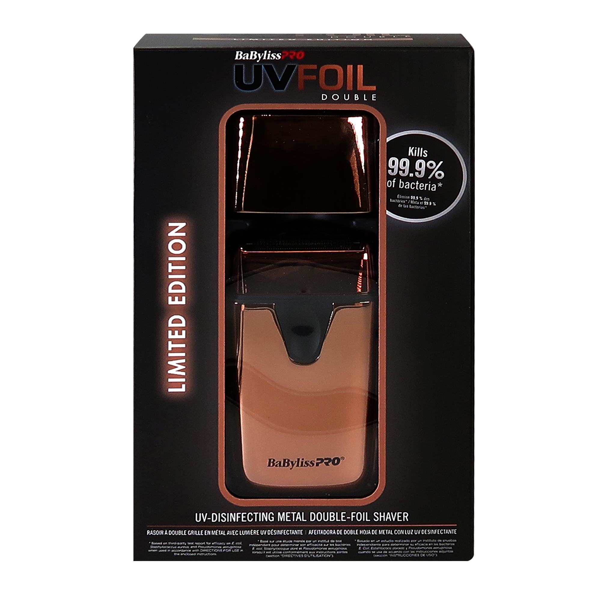 Foto 2 | Kit Rg+ De Doble Lámina Desinfectante Uv Shaver Babylisspro - Venta Internacional.