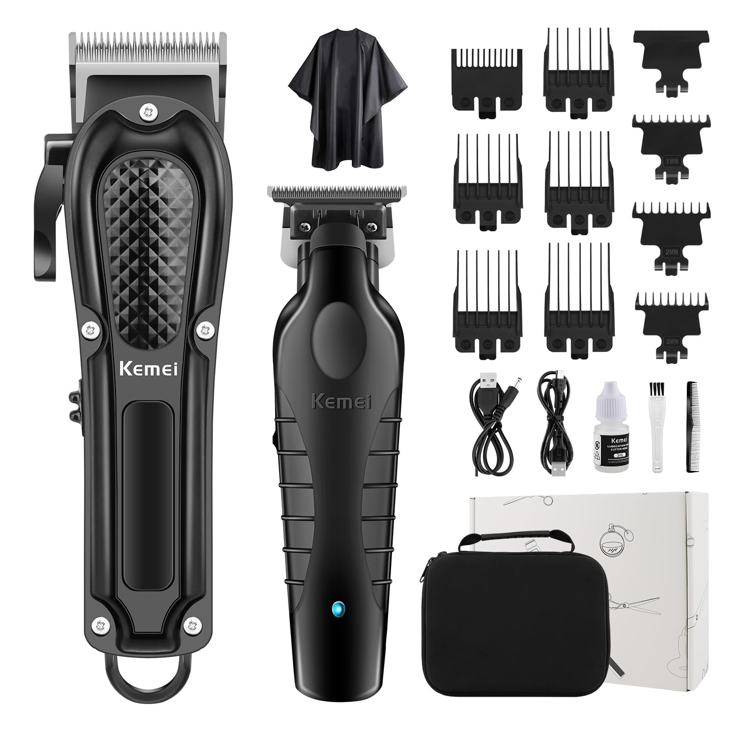 Foto 1 | Set De Cortapelos Kemei Professional Inalámbrico Recargable - Venta Internacional.