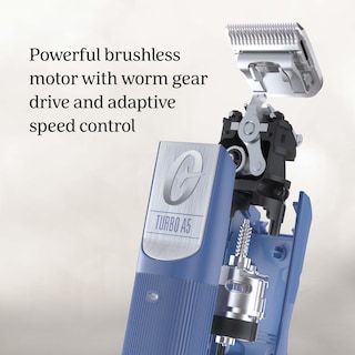 Foto 3 | Turbo Inalámbrico Profesional Clipper Oster A5, Color Azul Animal - Venta Internacional.