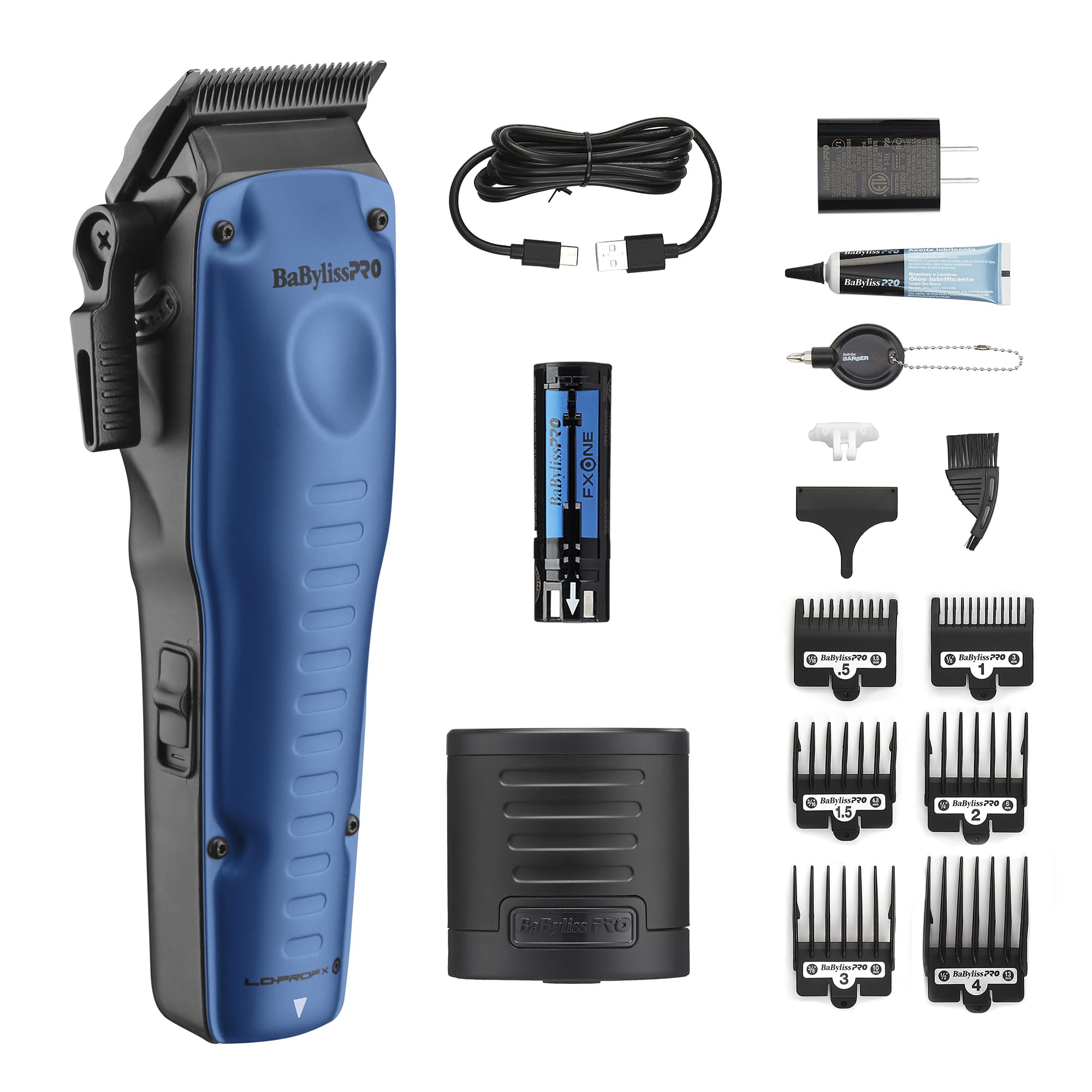Foto 2 pulgar | Clipper Babylisspro  Fxone Lo-profx Edición Limitada En Negro Y Azul - Venta Internacional.