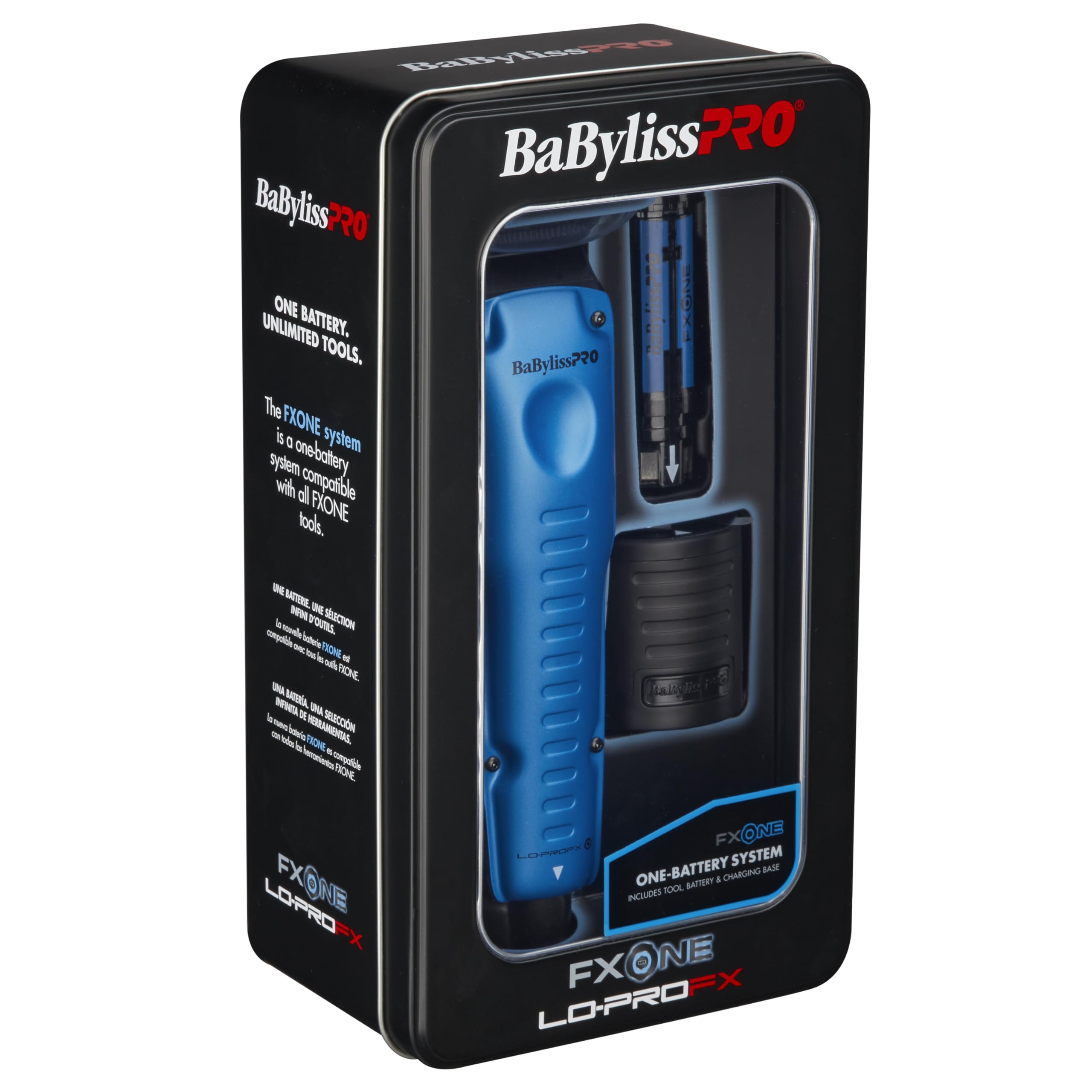 Foto 4 pulgar | Clipper Babylisspro  Fxone Lo-profx Edición Limitada En Negro Y Azul - Venta Internacional.