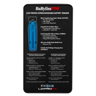 Foto 2 | Recortadora Babylisspro Fxone Lo-profx Edición Limitada En Negro Y Azul - Venta Internacional.