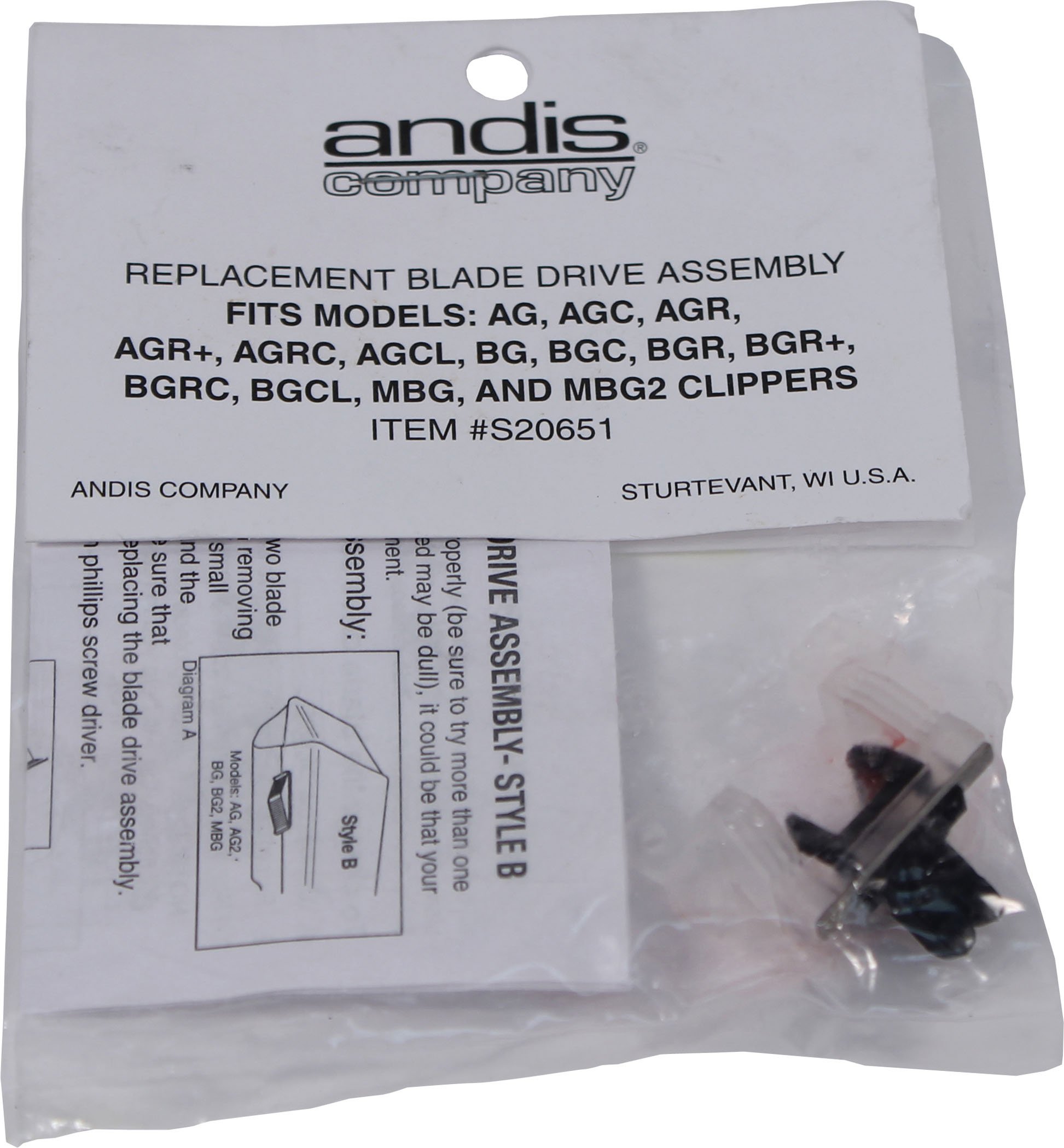 Foto 1 | Palanca De Montaje Blade Drive De Repuesto Para Andis Pet Clipper - Venta Internacional.