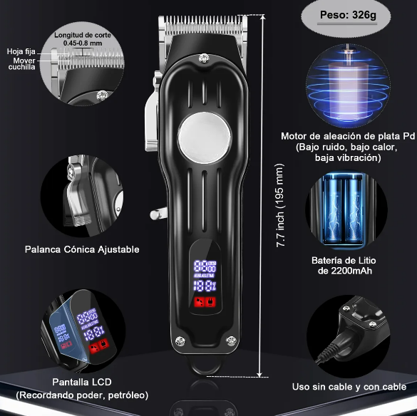 Foto 3 pulgar | Máquina para Cortar Cabello Xtellar