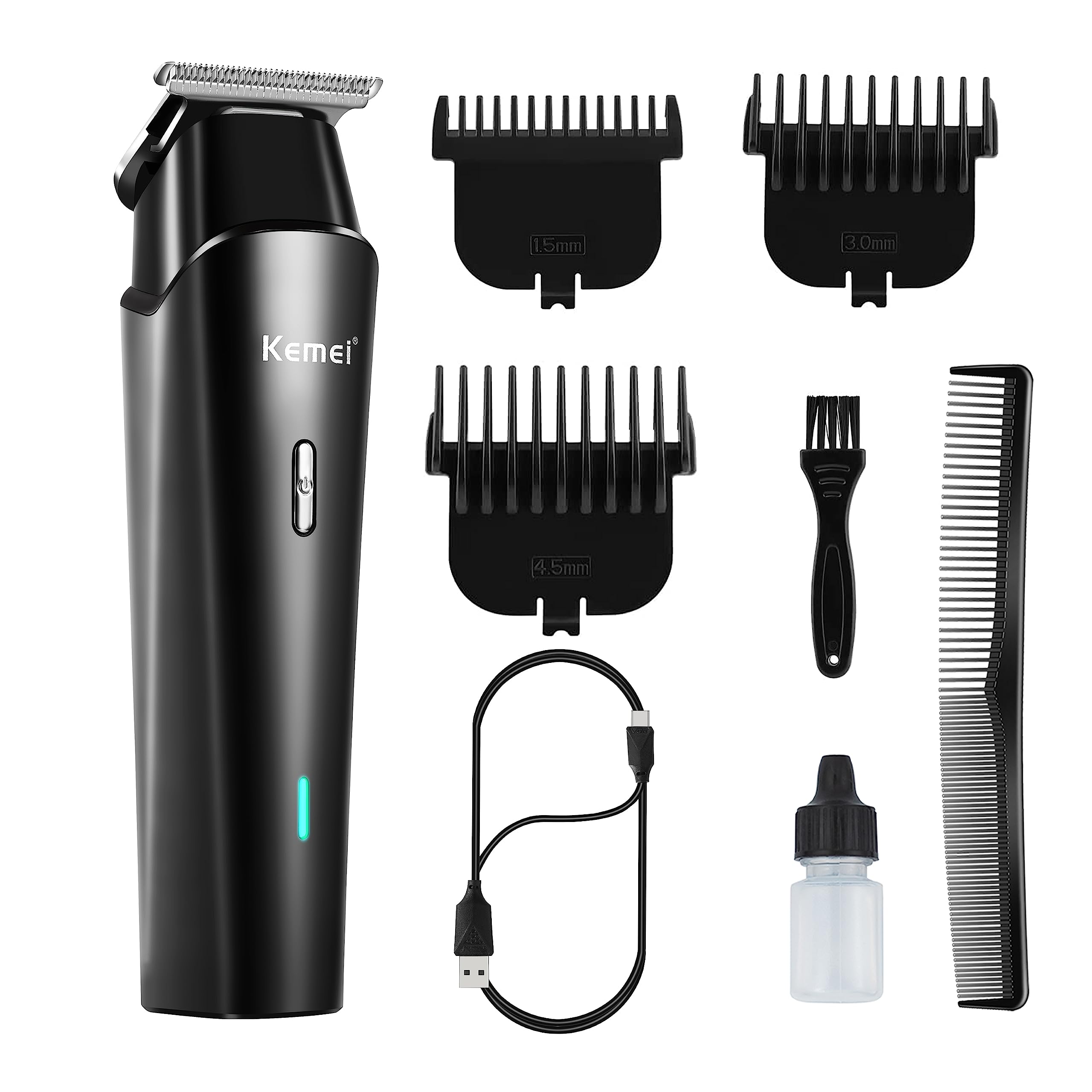 Foto 1 | Cortadora De Pelo Kemei Professional Para Hombre Con 4 Protectores De Corte - Venta Internacional.