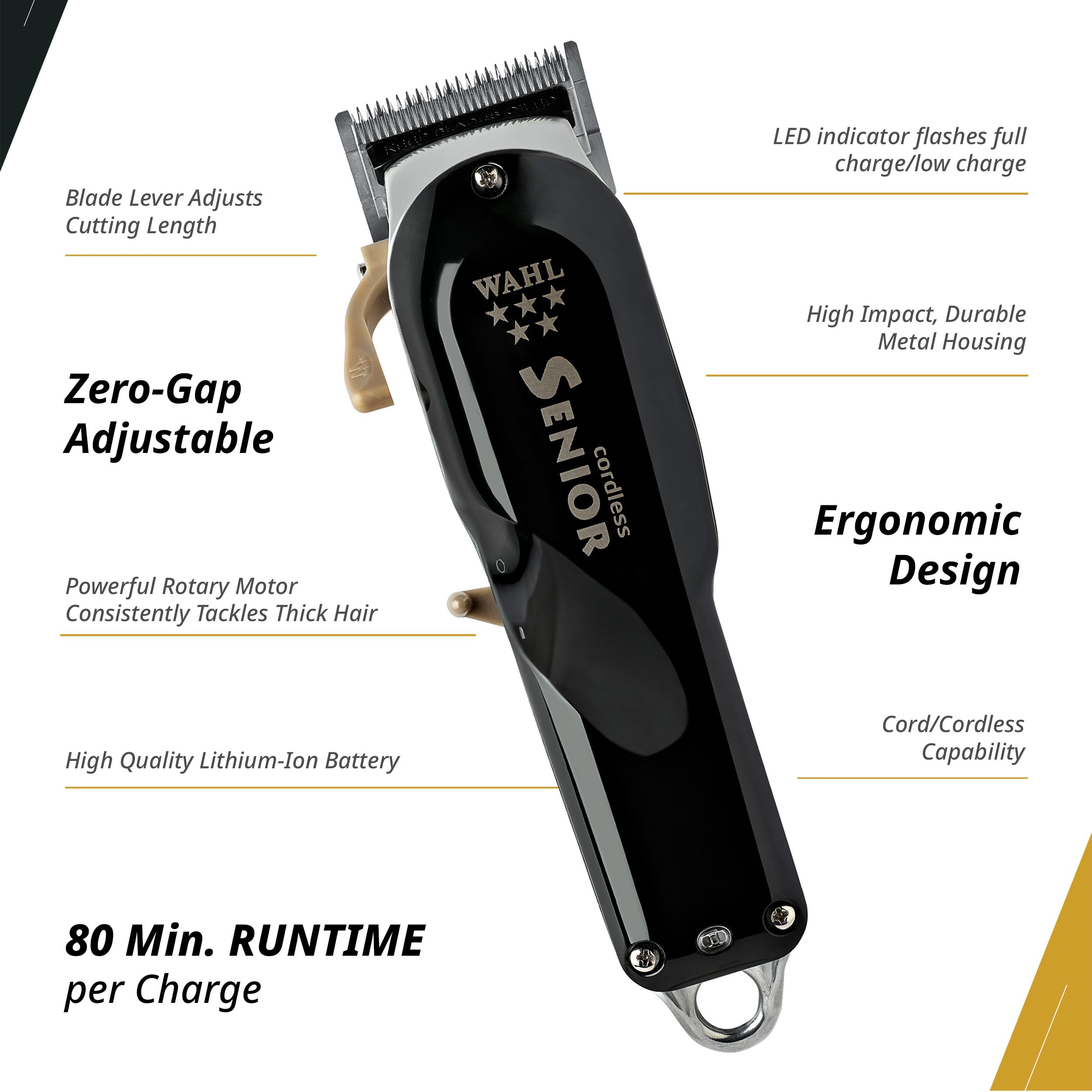 Foto 4 | Clipper Wahl Professional 5 Star Inalámbrico Para Personas Mayores - Venta Internacional.