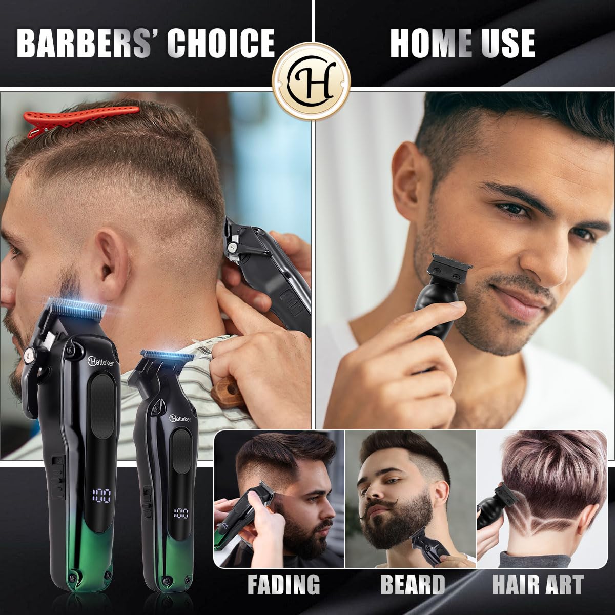 Foto 7 pulgar | Set De Cortapelos Y Recortadoras Hatteker Professional Para Hombre - Venta Internacional.