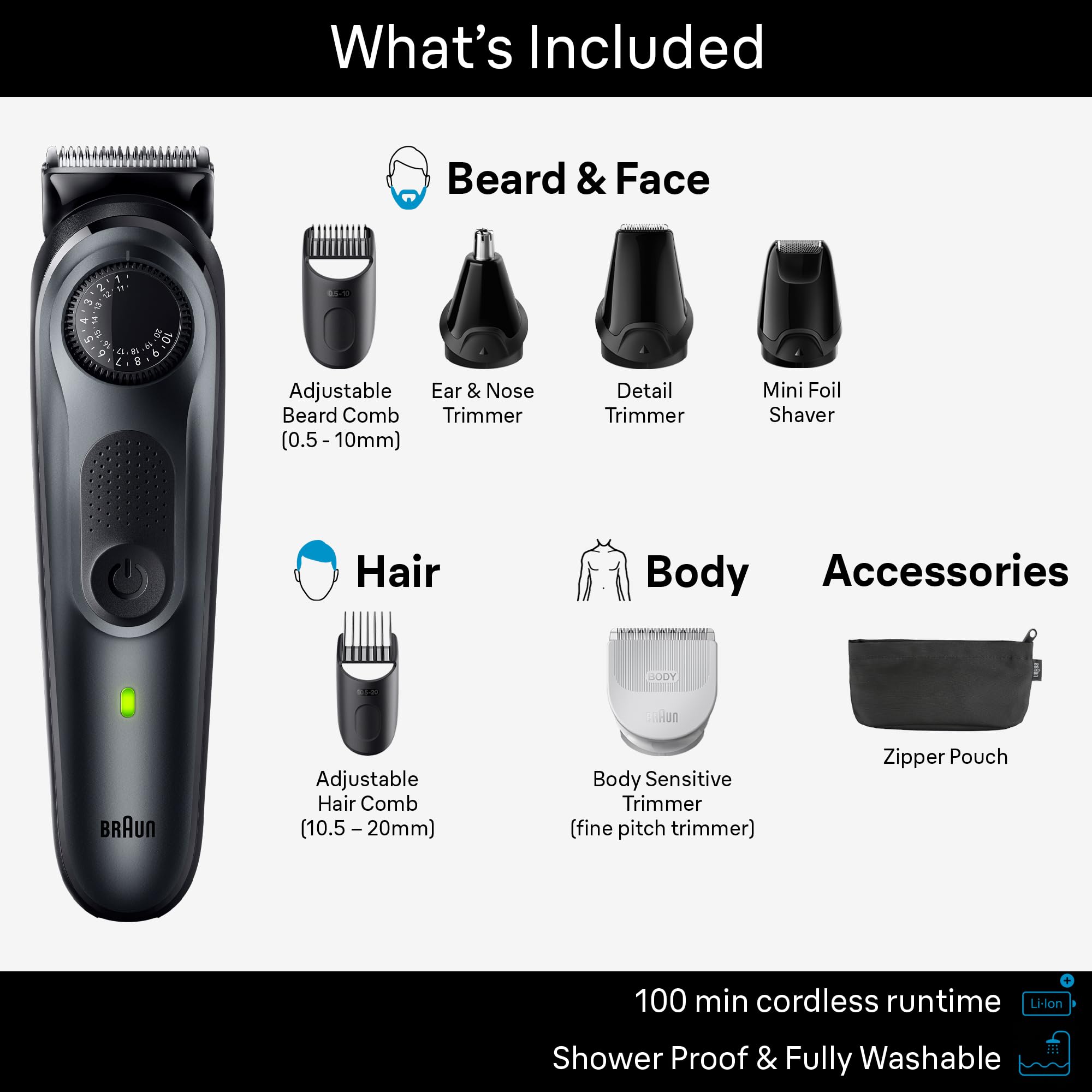 Foto 3 pulgar | Kit Trimmer Braun All-in-one Style Series 5 5480 Para Hombre - Venta Internacional.