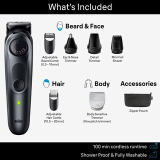 Foto 2 | Kit Trimmer Braun All-in-one Style Series 5 5480 Para Hombre - Venta Internacional.