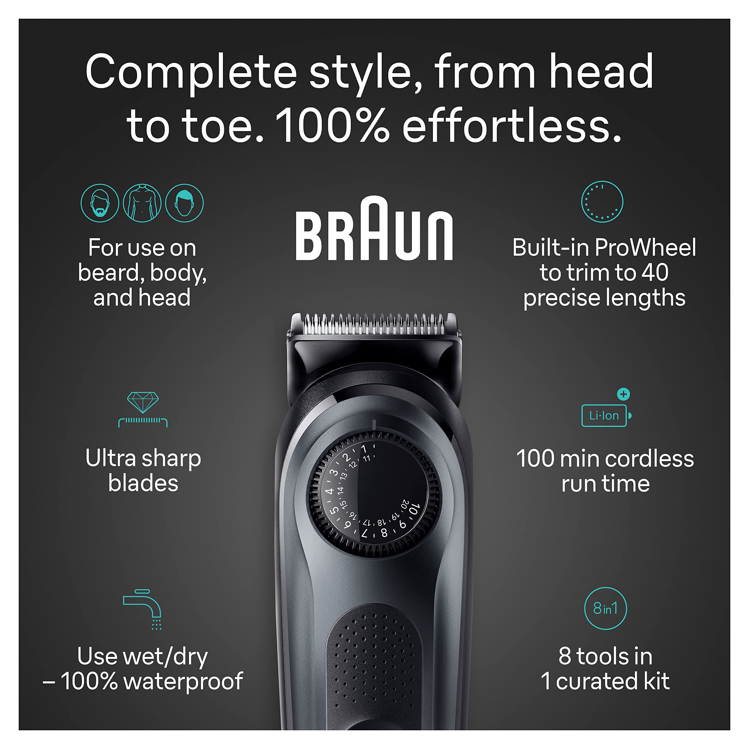 Foto 4 pulgar | Kit Trimmer Braun All-in-one Style Series 5 5480 Para Hombre - Venta Internacional.