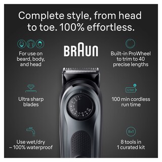 Foto 3 | Kit Trimmer Braun All-in-one Style Series 5 5480 Para Hombre - Venta Internacional.
