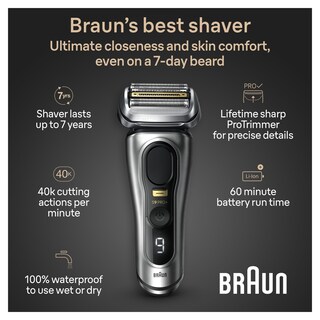 Foto 3 | Maquinilla De Afeitar Eléctrica Braun Series 9 9517s Pro+ Para Hombre - Venta Internacional.