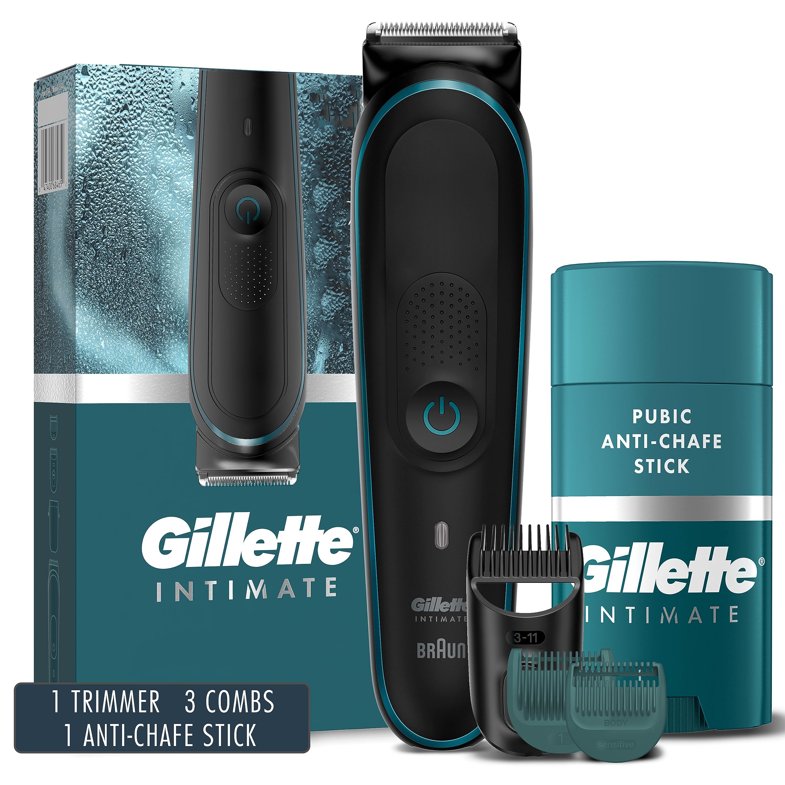 Foto 2 pulgar | Recortadora De Vello Púbico Gillette Skinfirst Para Hombre, Impermeable - Venta Internacional.